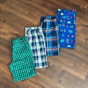 GAP Kids Pajama Bottoms - Green, Blue, Multicolor Plaid, Boys sz 14!